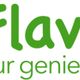 Logo met de tekst: "RealFlavors.nl - Puur genieten" in groene letters.