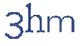 Text in blauer Schrift: "3hm".