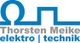 Logo mit blauem Ω und Text: Thorsten Meike Elektrotechnik.