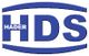 Logo mit blauem Text "HADER HDS" in ovalem Rahmen.