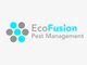 EcoFusion Pest Management logo with blue and gray dots next to the company name.