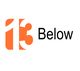 Orange and white logo with the number 15 and the word "Below" in black text.