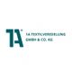 Logo von 1A Textilveredelung GmbH & Co. KG in grüner Schrift auf weißem Hintergrund.