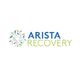 Logo with swirling leaf design and the text "ARISTA RECOVERY" in blue and green.