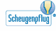 Logo von Scheugenpflug mit blauem Schriftzug und Symbol eines Tropfens in einem Kreis.