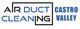 "Air Duct Cleaning Castro Valley logo in bold blue and black text."