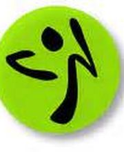 Grünes Logo mit schwarzer stilisierter Tanzfigur auf rundem Hintergrund.