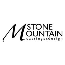 Logo with text: "Stone Mountain Castings & Design" in bold and elegant font.