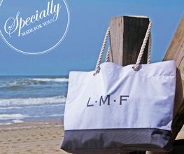 Strandtasche mit Monogramm