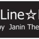 „Dead Line Fashion by Janin Theis“ Logo, schwarzer Hintergrund, weiße Schrift, Sterne als Akzente.