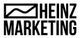 Schwarzweiß-Logo mit stilisiertem Diagramm und Text "Heinz Marketing".