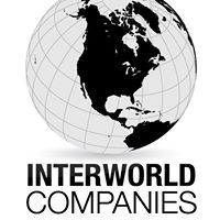 Interworld Companies logo featuring a globe with the Americas highlighted in black and white.