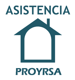 Logotipo de Asistencia Proyrsa con una casa estilizada en el centro.