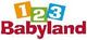 Logo mit bunten Blöcken 1, 2, 3 und dem Text "Babyland" in Rot.