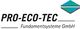 Logo von Pro-Eco-Tec Fundamentsysteme GmbH mit einem blauen und grünen geometrischen Symbol.