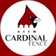 Logo of Cardinal Fence featuring a red cardinal and stylized fence design.