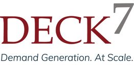 DECK 7 logo with "Demand Generation. At Scale." tagline.