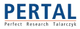 Logo mit dem blauen Schriftzug "PERTAL" und dem Slogan "Perfect Research Talarczyk" darunter.