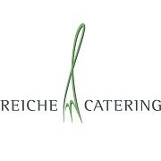 Logo von Reiche Catering mit einer großen stilisierten Gabel in der Mitte.