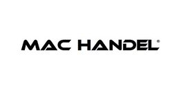 Schwarzer Text "MAC HANDEL" in fetter Schrift auf weißem Hintergrund.