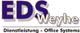 Logo mit Text: "EDS Weyhe", darunter "Dienstleistung - Office Systems".