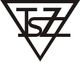 Schwarzes Logo mit einem Dreieck und den Buchstaben "TSZ" in der Mitte.