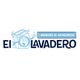 Logotipo de "El Lavadero" con una lavadora caricaturesca y texto: "Lavandería de autoservicio".