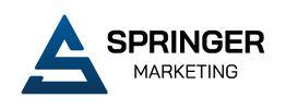 Logo mit blauem „S“ und Text „Springer Marketing“.