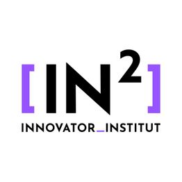 Logo mit "IN²" und "INNOVATOR_INSTITUT" in Lila und Schwarz.