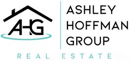 Logo for Ashley Hoffman Group Real Estate, featuring a stylized house and the initials "AHG".