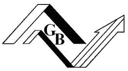 Abstrakte Grafik mit Pfeil und Buchstaben "G" und "B" in Schwarz auf Weiß.