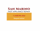 San Marino Fast Appliance Repair contact info with phone number and online request option.