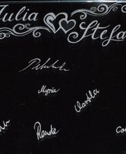 gläsernes Gästebuch