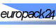 Logo von europack24 mit blauem und weißem Hintergrund.
