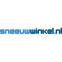 Logo van sneeuwwinkel.nl in blauwe letters op een witte achtergrond.