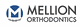 Logo of Mellion Orthodontics with a stylized blue "M" and a smiling face design.