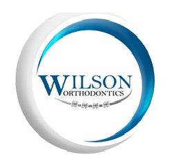 Logo of Wilson Orthodontics with a blue and white circular design and braces illustration.