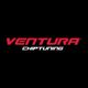 "Ventura Chiptuning-logo met rode en witte tekst op een zwarte achtergrond."