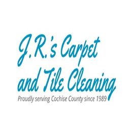 J.R.'s Carpet and Tile Cleaning logo with a tagline about service since 1989.