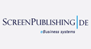 Logo von ScreenPublishing.de mit dem Text "eBusiness systems".