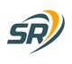 Logo mit den Buchstaben "SR" und geschwungenen Linien in Dunkelgrau und Orange.