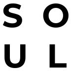 Textbild mit den Buchstaben "S", "O", "U" und "L", die das Wort "SOUL" bilden.