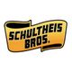 Yellow ribbon with bold black text reading "SCHULTHEIS BROS."