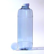 Trinkflasche 1 Liter eckig mit Transportdeckel