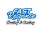Logo with "Fast Response Heating & Cooling" in blue and black text.