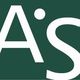 Logo con lettere "A" e "S" bianche su sfondo verde scuro.