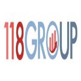 "Logo of 118 Group with a red bar chart icon inside the letter 'O'."