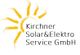Logo von Kirchner Solar&Elektro Service GmbH mit gelber Sonne links.