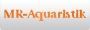 Text in orange: "MR-Aquaristik" auf grauem Hintergrund.