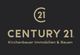 Logo von Century 21: "Kirchenbauer Immobilien & Bauen" auf schwarzem Hintergrund.